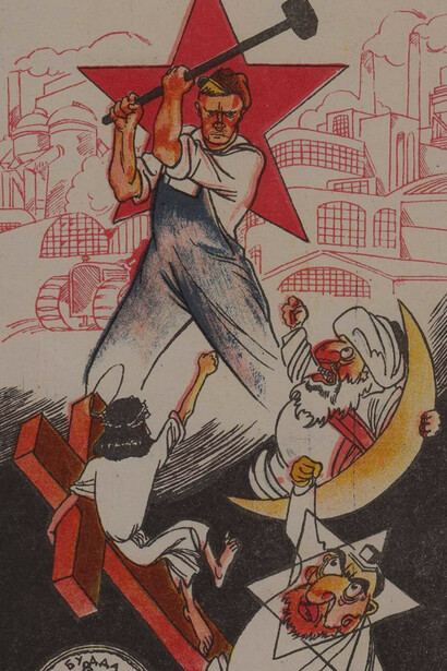 Soviet anti-religious propaganda posters