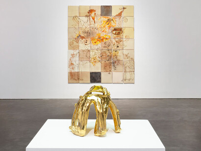 Rubén Ortiz Torres, Repatriación voluntaria, vista de exhibición. Cortesía de la Galería OMR