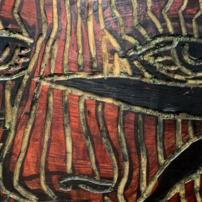 Frank Hyder, Forest face (detail). Courtesy of Ethan Cohen Gallery