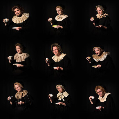 Works of art interpreted by the students. Courtesy of National Gallery of Slovenia