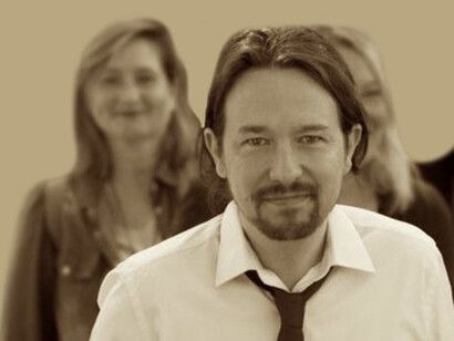 Detalle del cartel electoral de Podemos para el 10N