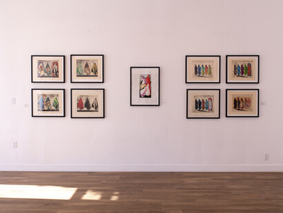 Nahid Hagigat, A female gaze, a mini retrospective, exhibition view. Courtesy of Advocartsy 