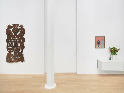 Various artists, Ayiti Toma II: Faith, Family, and Resistance, exhibition view. Courtesy of Luhring Augustine Gallery