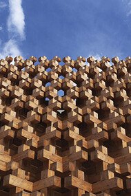 Kigumi Infinity by Atsushi Kitagawara, Japan Pavilion, Expo Milano 2015 © Shigeru Ohno 