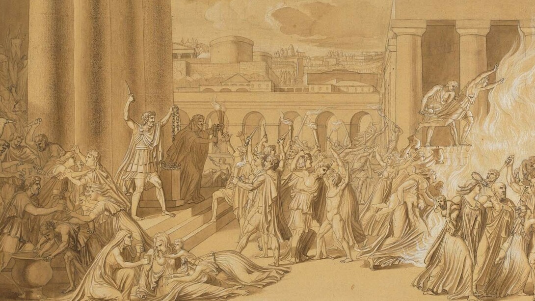 José de Madrazo y Agudo, La destrucción de Numancia, hacia 1807. Cortesía del Museo del Prado