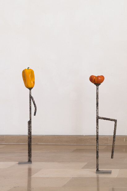 Luca Francesconi, Cofone, Hand crafted stainless steel, Vegetables, Variable dimensions
