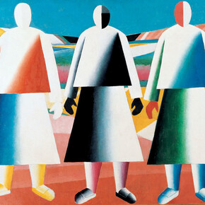 Kazimir Malevič, Ragazze in un campo, 1928-29, Olio su tela, 106 x 125 cm, Museo di Stato Russo, San Pietroburgo