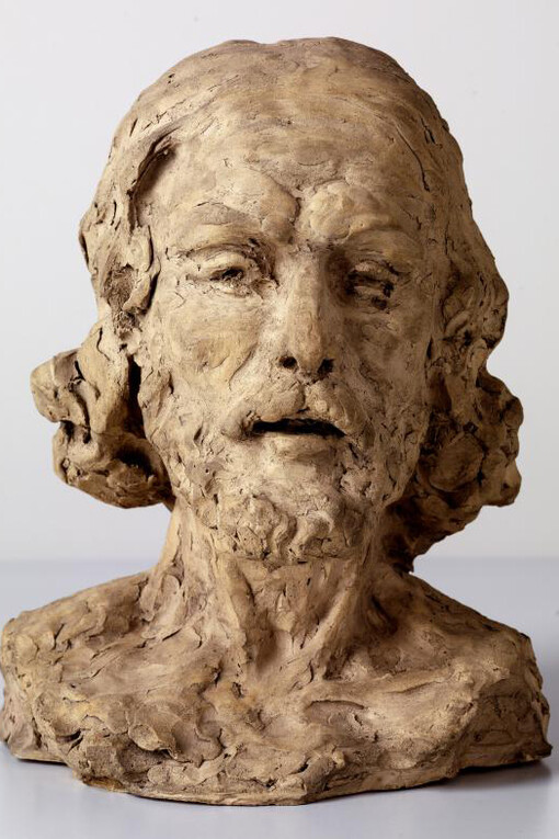 Auguste Rodin (1840–1917)
Das Haupt Johannes des Täufers, 1877/78
Terrakotta, 30,5 × 23,7 × 21,1 cm
Staatliche Kunsthalle Karlsruhe