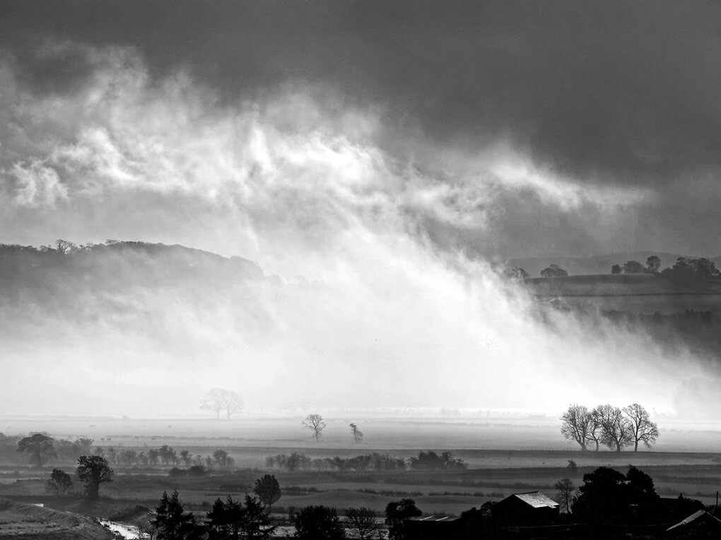  Martin Grace, Early Mist, Lyth, Photographic Print on Aluminum Dibond, 20" x 30"