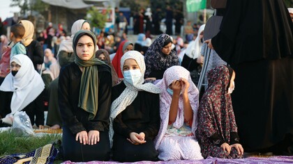 Children playing in the Gaza strip