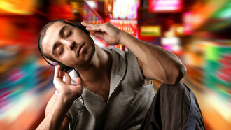 Listening to music
