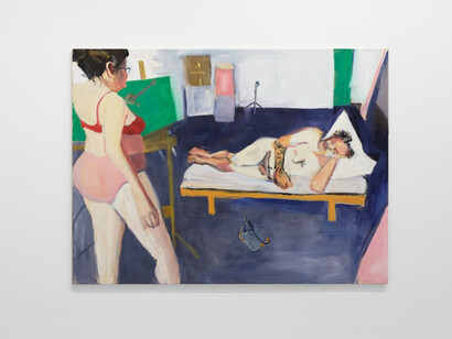 Various artists, Painter/Model, exhibition view. Courtesy of Skarstedt Gallery