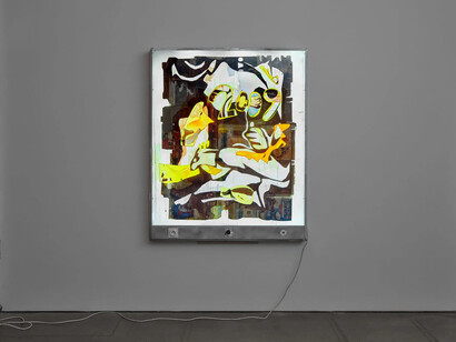 Neïl Beloufa, Call and response, exhibition view. Courtesy of François Ghebaly Gallery