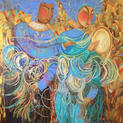 A Miracle 130x150cm, oil canvas, 2016. Courtesy of Andakulova Gallery