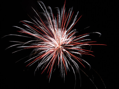Fuegos artificiales de Año Nuevo.