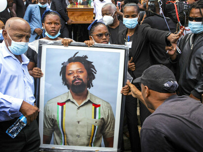 Velório do Rapper Azagaia em Maputo, Moçambique