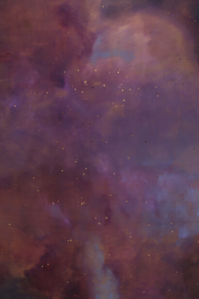 Gao Weigang, Eternal 1, 2015, Oil on stainless steel, 190 x 150 x 5 cm / 74 3/4 x 59 1/16 x 2 inches, Courtesy Galerie Perrotin