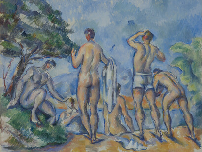 Paul Cezanne; Bañistas, c.1890-1892, Museo de Arte San Luis