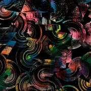 Julia Dault, Big Bang, 2013, Acrylic on canvas, oil on vinyl, 48 x 48 inches (121.9 x 121.9 cm)