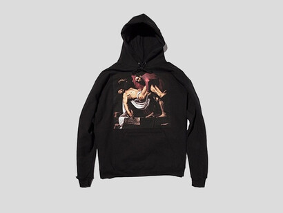 Virgil Abloh, Felpa con la “Deposizione di Cristo” di Caravaggio