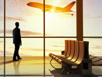 Esperando un vuelo en el aeropuerto