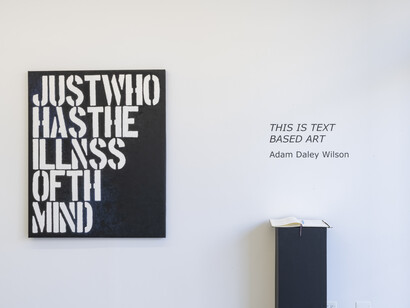 Adam Daley Wilson, Just Who Has The Illness Of The Mind, 2023, oil on canvas, 54x44 inches. Courtesy the artist and Engage Projects