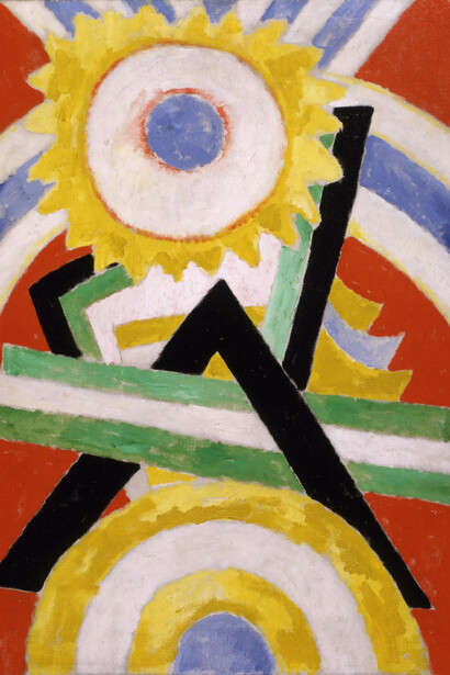 Marsden Hartley, Pre-war pageant, 1914. Courtesy of the Columbus Museum of Art