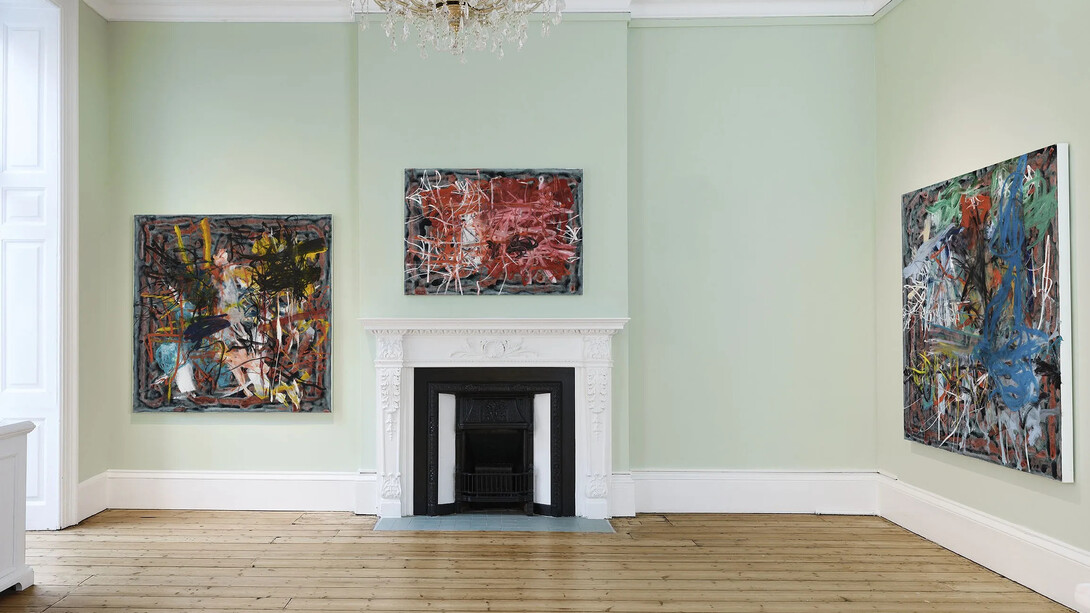 Aaron Garber-Maikovska, Cameo woods, exhibition view. Courtesy of Massimo De Carlo Gallery