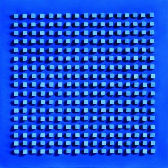 Luis Tomasello, Objet Plastique No. 979, 2011, acrylic on wood, 50 x 50 x 6 cm