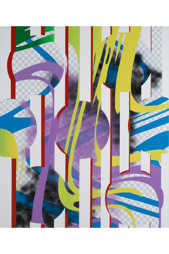 Shirley Kaneda, Disciplined Panic, 2013, 64 x 54 inches, 162 x 137 cm, Acrylic on Linen