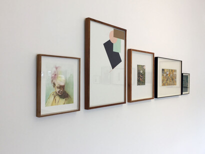 Partial installation view of “A Piece of Work”. Courtesy of David Krut Projects