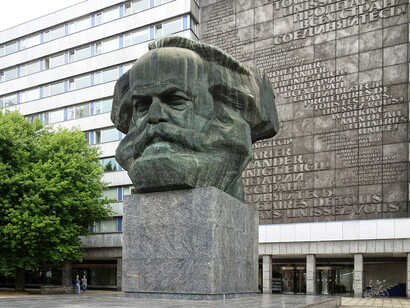 Monumento a Karl Marx en  la ciudad de Chemnitz, Alemania