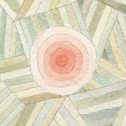 Rose - watercolour - 13 x 13cm - Mark Weighton 2024