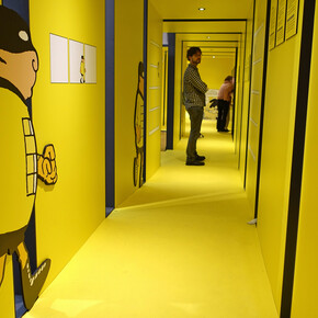Mr. Invincible! Beyond the panels, exhibition view. Courtesy of Comic Art Museum