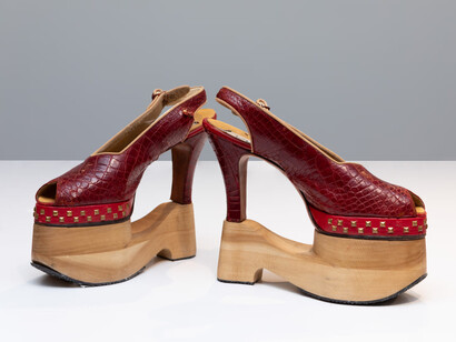 Women’s History Museum, Vintage stacked platforms, 2024. Courtesy of Company