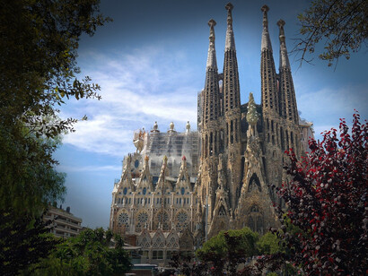 Sagrada Familia, Barcellona, Spagna. Gaudí ha saputo trasmettere la storia della Sacra Famiglia attraverso un linguaggio visivo complesso ed evocativo