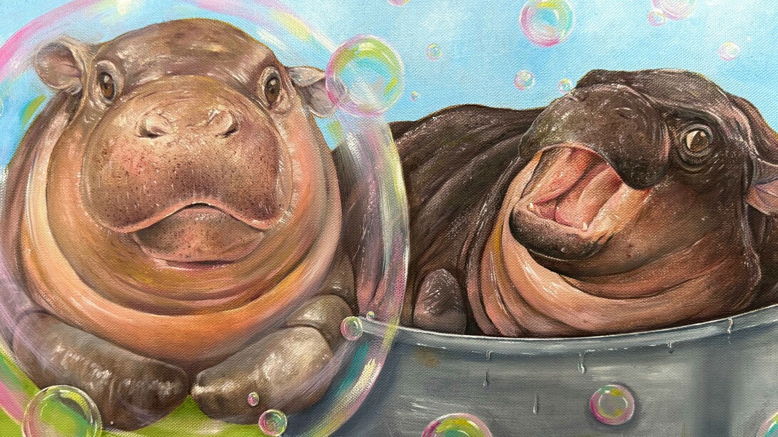 Sophie Levit, Bubble bath bliss, 2025. Courtesy of Jackson Junge Gallery 