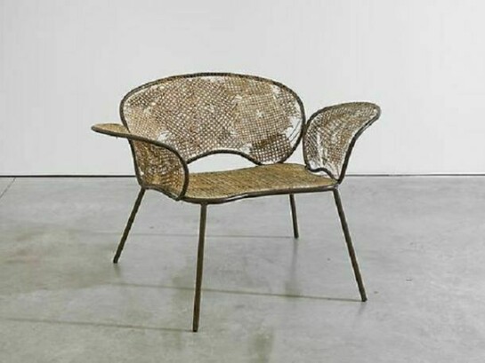 Campana Brothers, Detonado Chair, 2013, Natural wicker fiber, covering stainless steel structure, Edition of 8