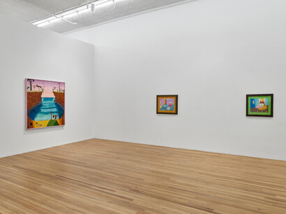 Hollis Sigler, Mysterious delights of my heart, exhibition view. Courtesy of Andrew Kreps Gallery