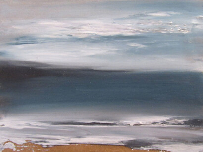 Sarah Evans ‘Calm Day’ oil on panel 2015 