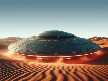 Many observers have reported UFO sightings in the deserts