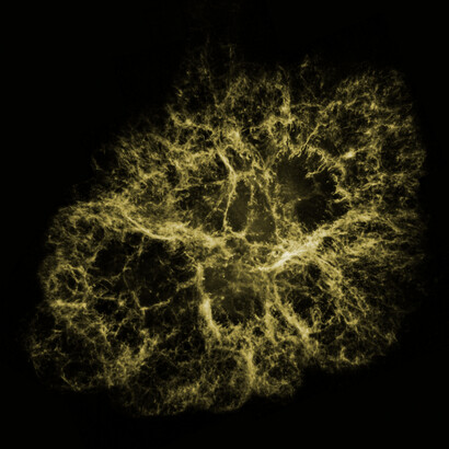 Immagine ottica della Nebulosa del Granchio. J. DePasquale, and R. Hurt (Caltech/IPAC)