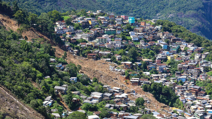 Morro da Oficina, comunidade pertencente ao bairro petropolitano Alto da Serra, na cidade de Petrópolis, Rio de Janeiro, Brasil