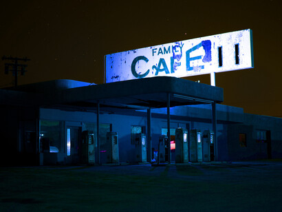 Ben Kustow, Family Cafe, 2014, C-Print on Aluminium, 63 x 41 3/4 in, 160 x 106 cm