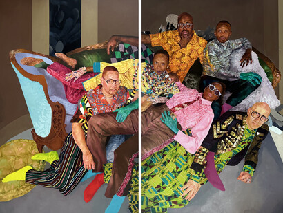 David Antonio Cruz,
iknowyou'vebeenwonderingwherei'vebeen:adrift,adraft,astare,atill,asigh,exhale.but,icamebacktoletyouknow,gotathingforyou,andican'letitgo_
the raft, 2024. Courtesy of the artist and Monique Meloche Gallery 