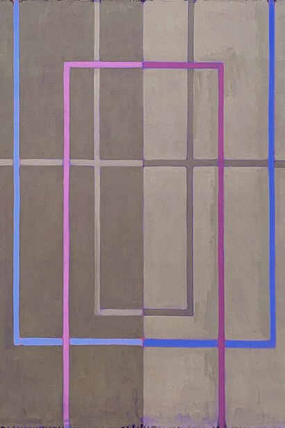 Steven Alexander, Source 4 (detail), 2023. Oil on linen, 42 x 36 inches, Signed, titled, and dated on the verso. Courtesy of Spanierman Modern