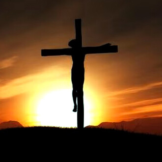 Representación de la crucifixión de Jesucristo