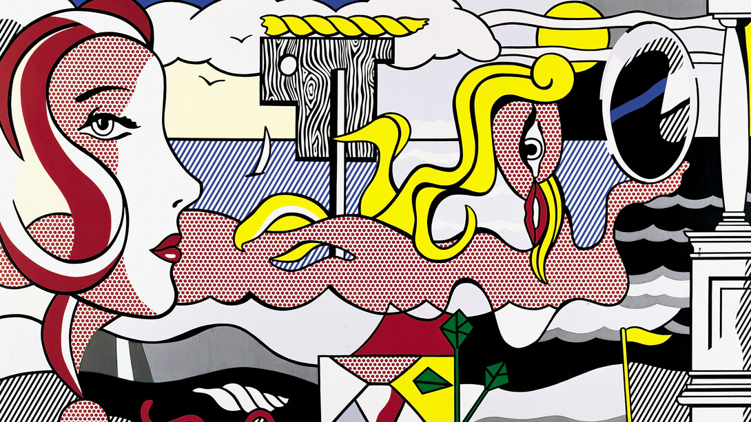 Roy Lichtenstein, Figures in landscape, 1977. Courtesy of Museum Franz Gertsch