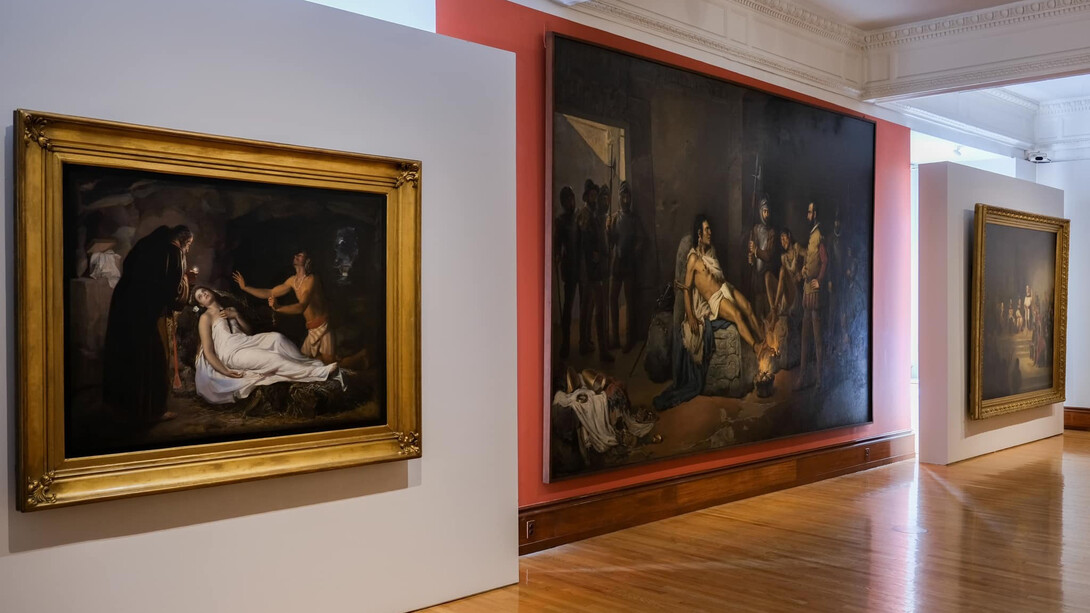 El arte mexicano del siglo XIX, vista de exhibición. Cortesía del Museo Nacional de Arte