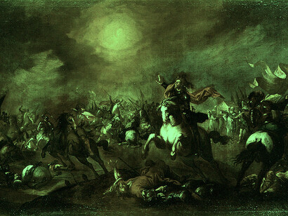 «Josué deteniendo el curso del Sol» (ca. 1650-60), Esteban March